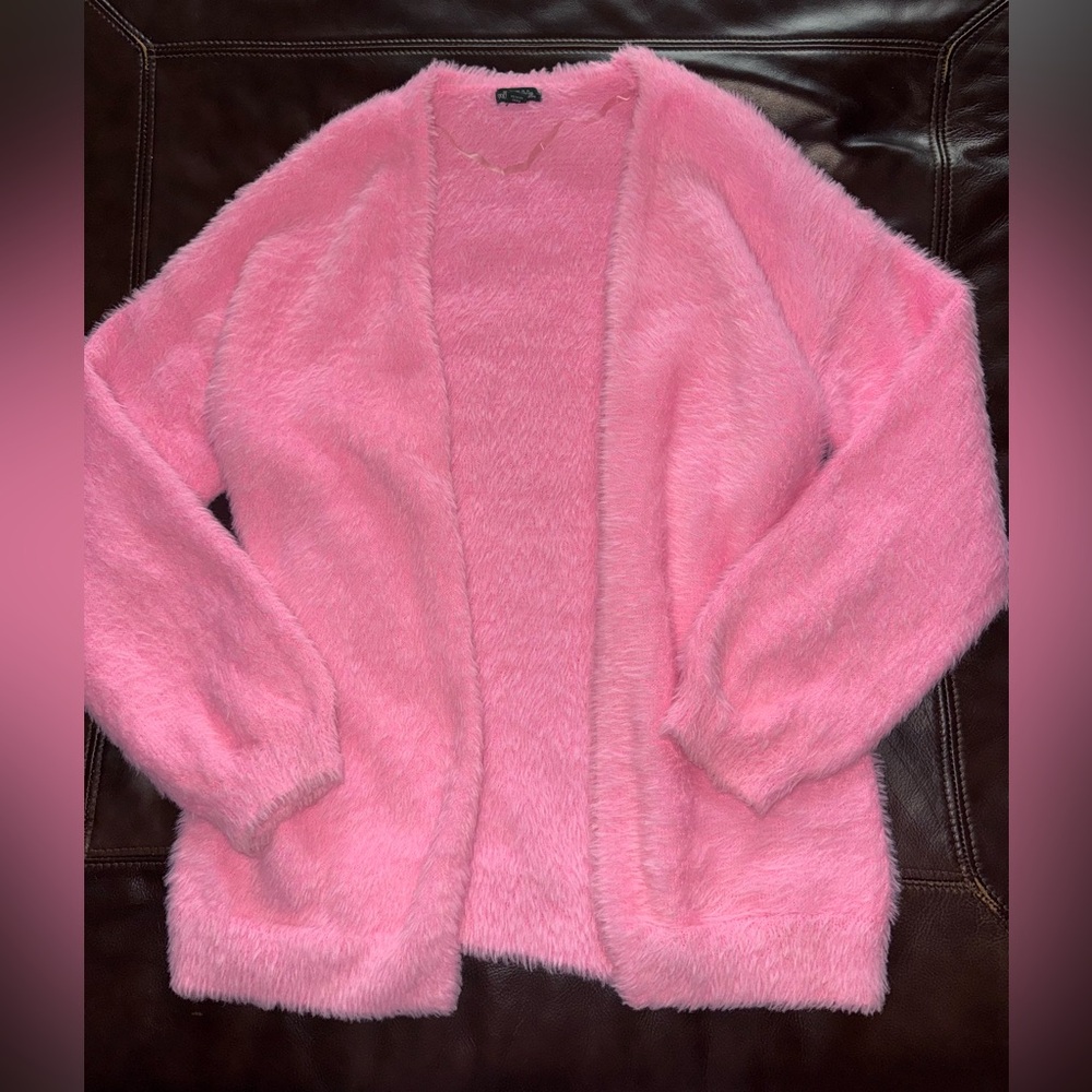 Wild Fable Pink Fuzzy Women's Cardigan